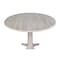 International Concepts Round 42 in Rd Dual Drop Leaf Pedestal Table, 36.3 inH, Unfinished, Ready to Finish, 42 in W, 42 in L K-42DPT-27B-6B - alternate 4